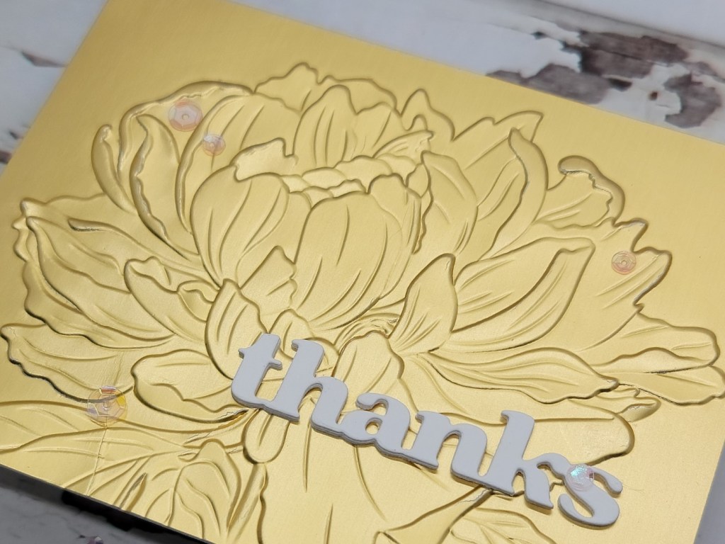 Peony Sunshine 3D Embossing Folder