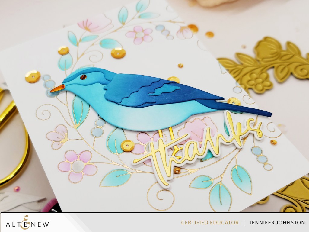 Altenew's Brushed Gold Foil and Cardstock