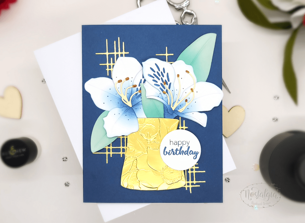 Craft-A-Flower: Rhododendron Layering Die Set, Altenew – Dies – Linear Crossroads, Embossing Folder – 3D – Cheerful Bloom, Altenew – Dies – Versatile Vases