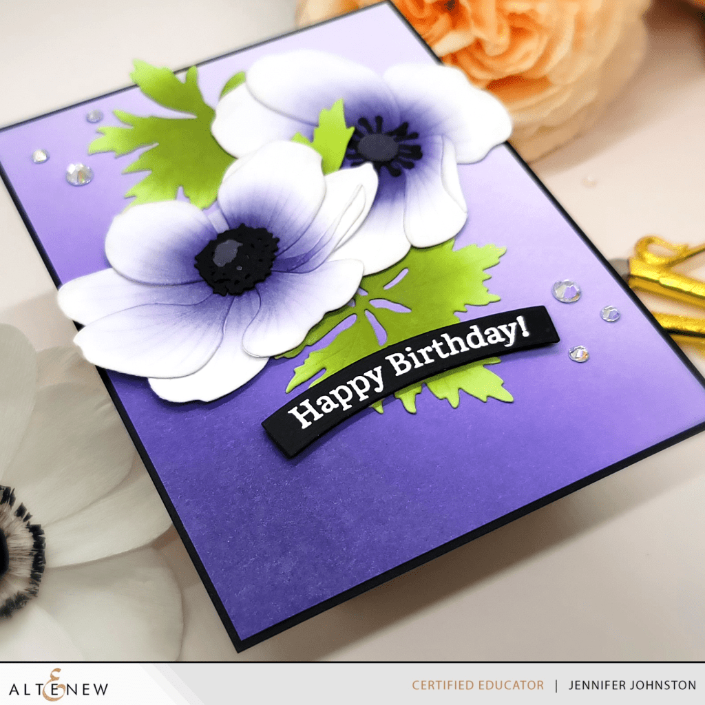 Craft-A-Flower: Anemone Blue Poppy, Enchanted Garden Fresh Dye Inks