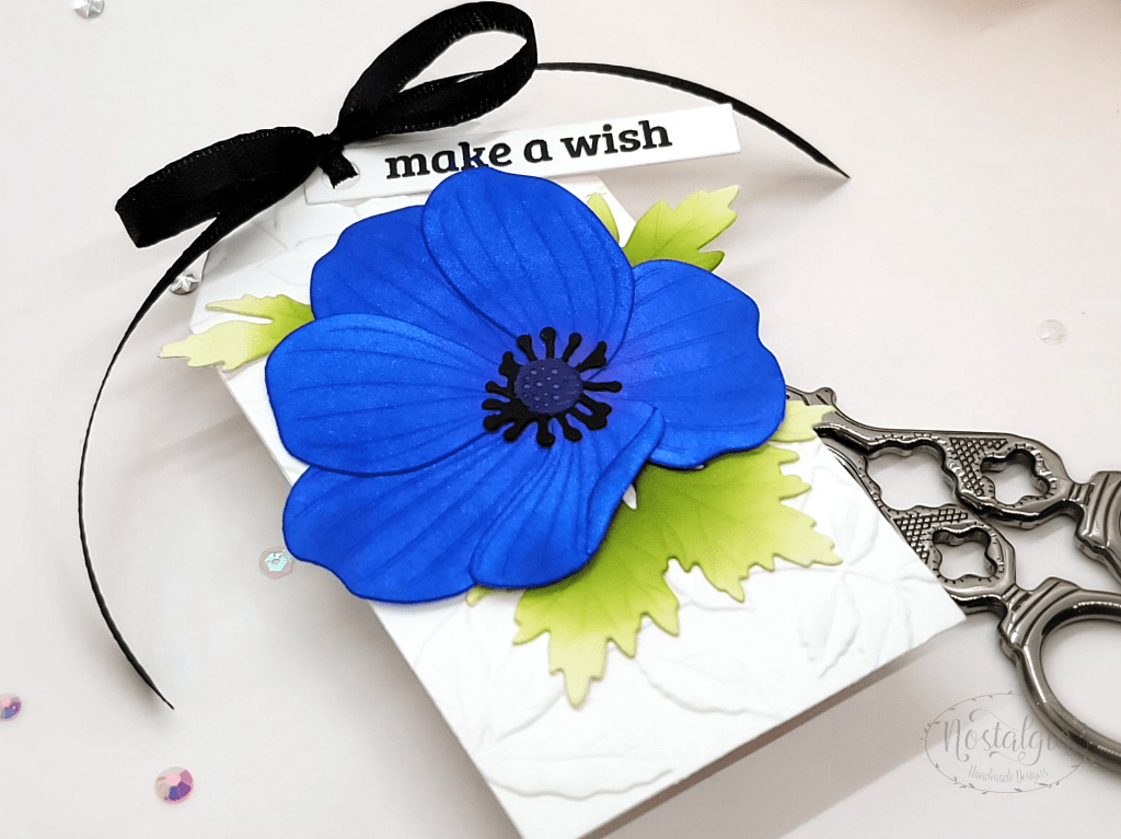 Terrific Tags Die Set, Craft-A-Flower: Anemone Blue Poppy