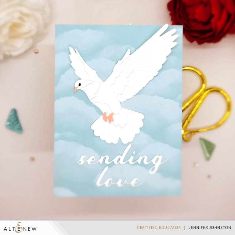 Doves in Flight Layering Die Set