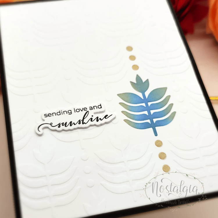 Deco Leaves Background Stencil 